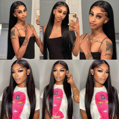 Free Part 13x4 Straight Lace Front Wigs Human Hair Brazilian Wigs