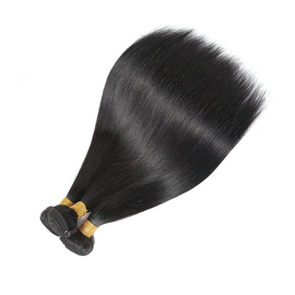 Brazilian Straight Hair 3 Bundles with Frontal 13x4