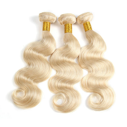 613 Blonde Body Wave Hair Bundles Brazilian Blonde Weave
