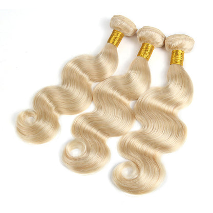 613 Blonde Body Wave Hair Bundles Brazilian Blonde Weave