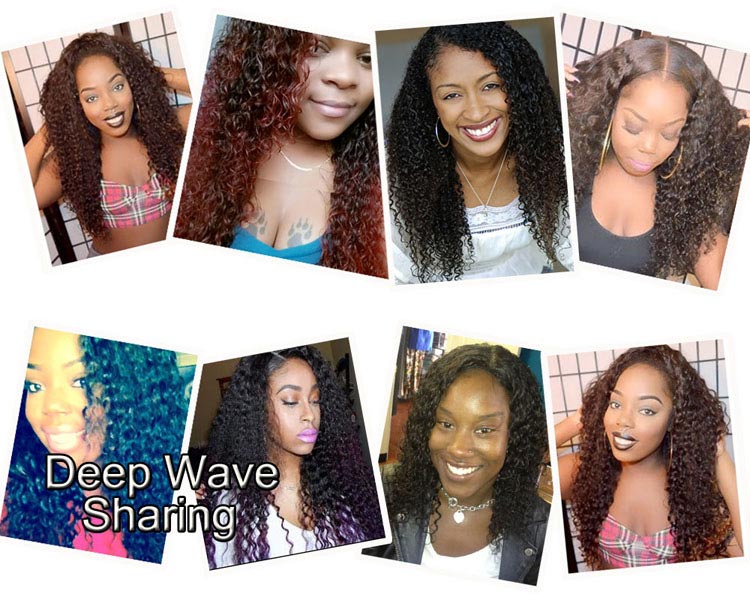 Deep Wave Hair Sharing by Customers