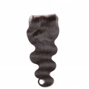 Free Part 4x4 Body Wave Lace Closure Brazilian Human Hair Closure 4 * 4